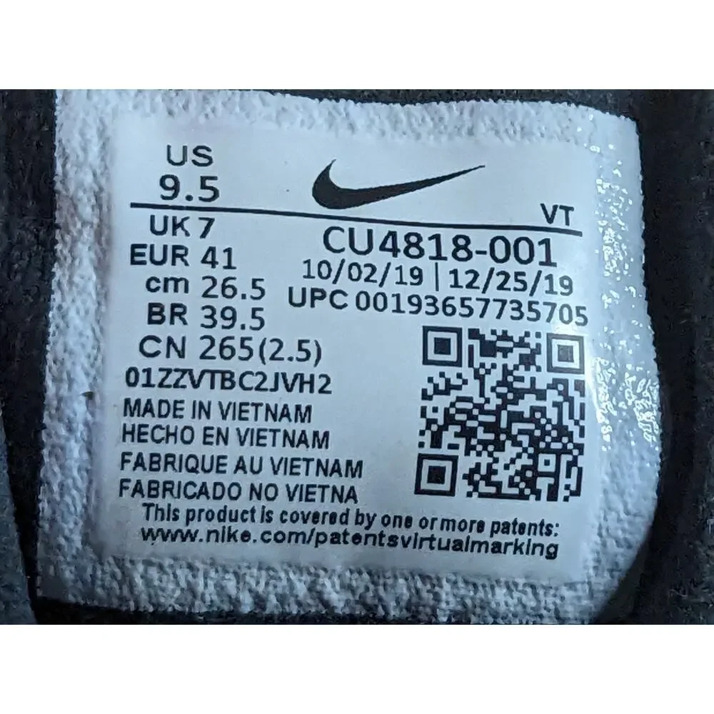 Nike Air Max 270 React Dark Smoke Grey Womens Size 9.5 CU4818-001 Shoes